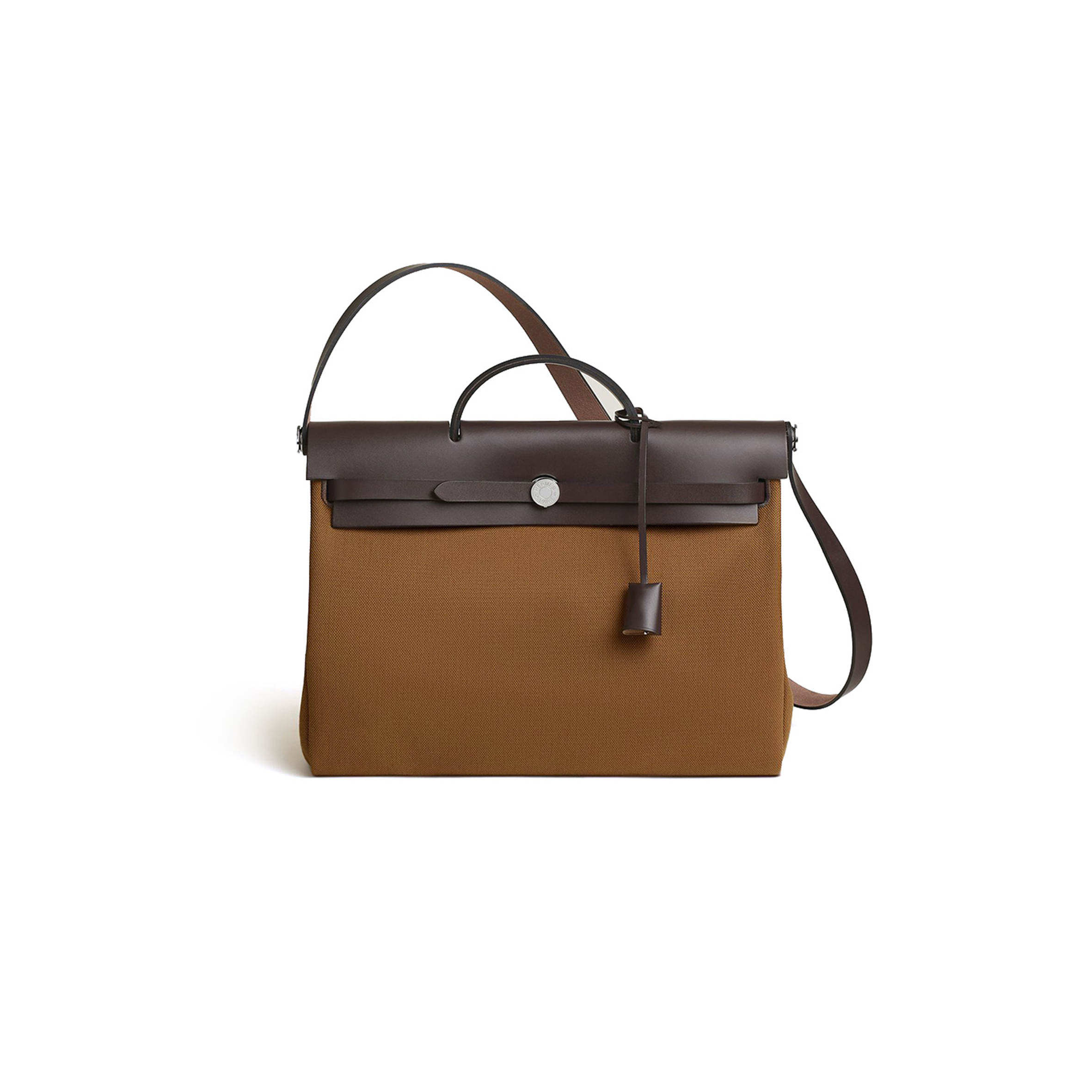 HERMES MASTER EBONY HERBAG MESSENGER 39 BAG H084489CKAN (39*28*9cm)